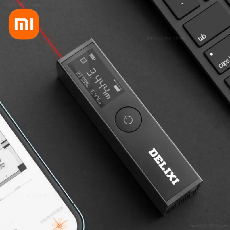 

Лазерный дальномер Xiaomi DELIXI, портативная электронная линейка, ручной Высокоточный измеритель расстояния, бытовые мини-тестеры, инструменты