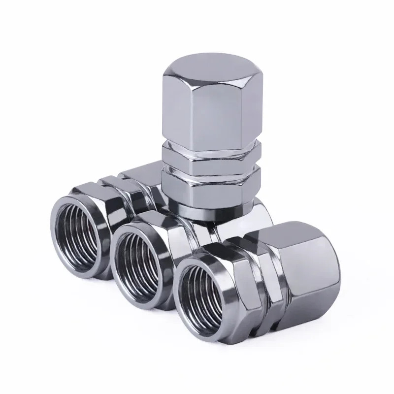Decorative Aluminum Alloy Tire Valve Stem Caps - Dustproof Wheel Accessories