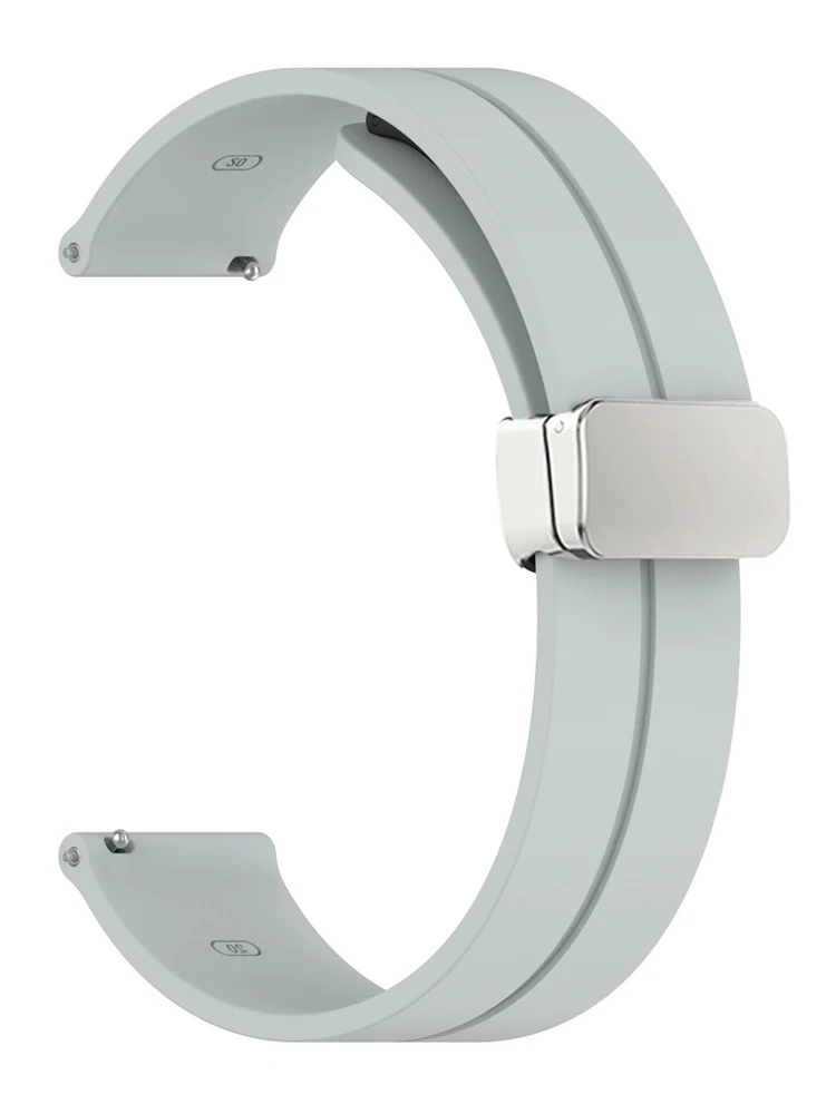 

Ремешок с магнитной застежкой для Samsung Galaxy watch 4/5 pro/classic 46 мм 45 мм 40 44 мм, силиконовый спортивный браслет для Huawei GT 2 2e 3, 20 мм 22 мм