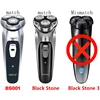BS001 Electric Shaver Replacement Head Men's Electric Razor 3D Floating Blade Head, Removable Blade Wash 1-5Set 2