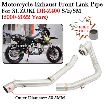 For SUZUKI DRZ 400 2000 - 2022 DRZ400 S E SM DR-Z 400 DRZ400S Motorcycle Exhaust System Muffler Escape Moto Dirt Bike Link Pipe