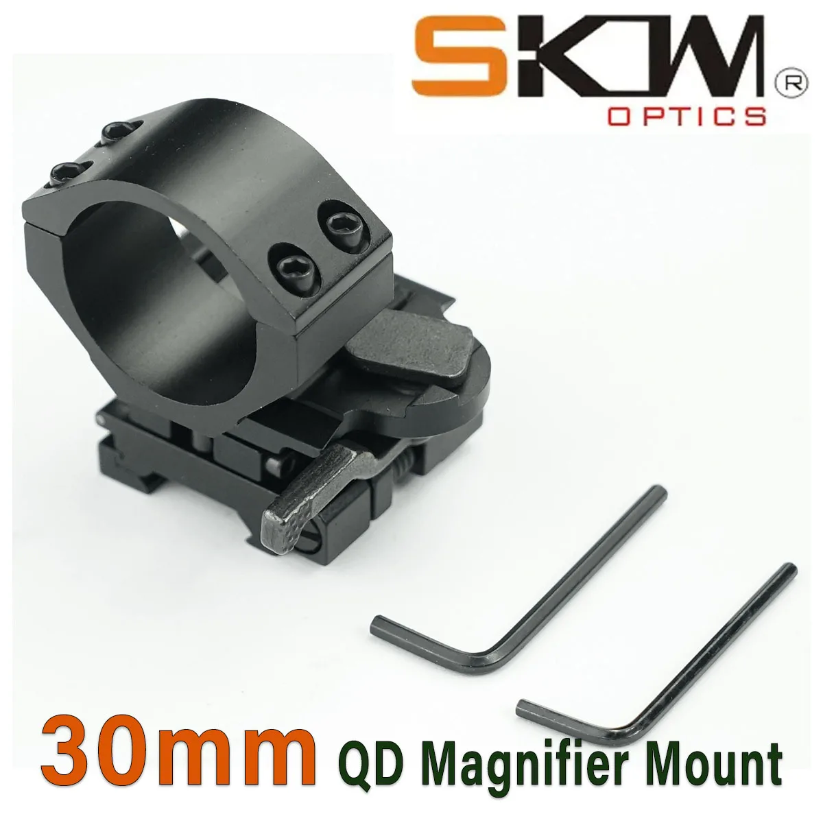 SKWoptics-Magnifying Monocular Flipping Mount, Holographic Red Dot Dot, 30mm,