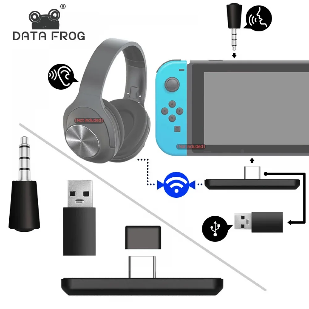 Bluetooth Adapter For Nintendo Switch/Lite/OLED, EEEkit Bluetooth USB C