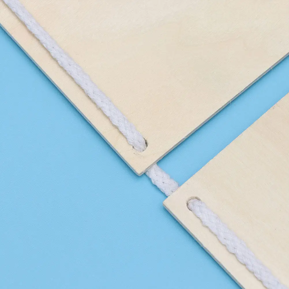 3Pcs 빈 나무 벽 걸이 DIY 디스플레이 보드 홈 카페 바 레스토랑 장식 그림 그리기 스티커 공예 벽
