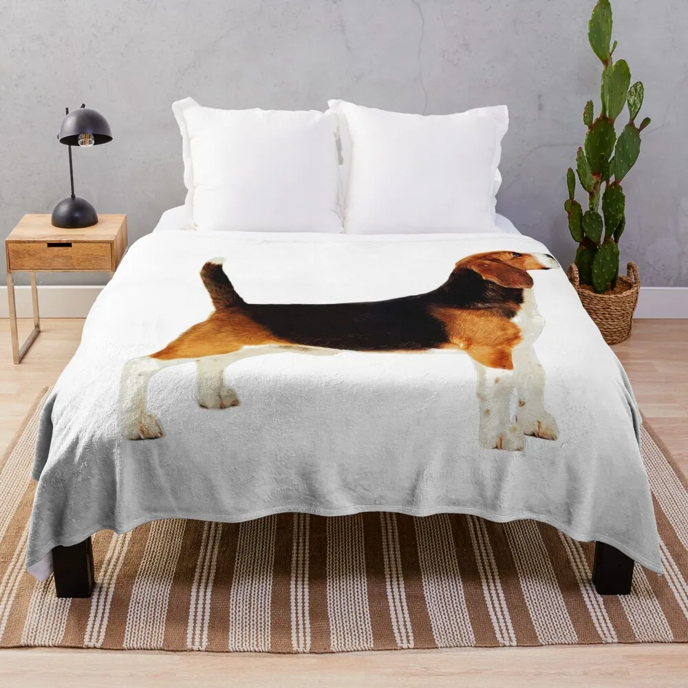 

Cute Stacked Beagle Throw Blanket Beach Dorm Room Essentials cosplay anime Blankets