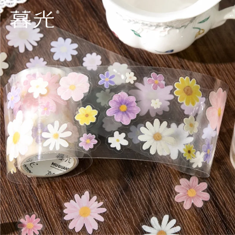 1pcs/1lot 장 접착 테이프 데이지 노트북 마스크 테이프 스크랩북 DIY 종이 일본어 스티커