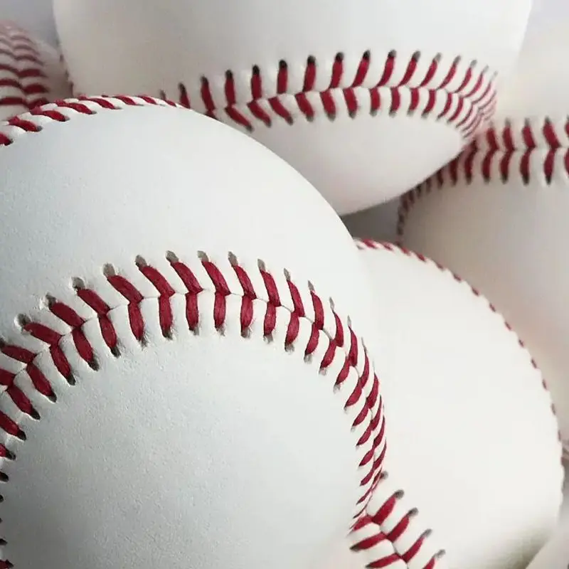 1/3pcs Handmade Baseball Nine Inch Game Training PVC Baseball Rubber Inner Soft Baseball Solid Foam Bouncy Ball Group Athletics 5