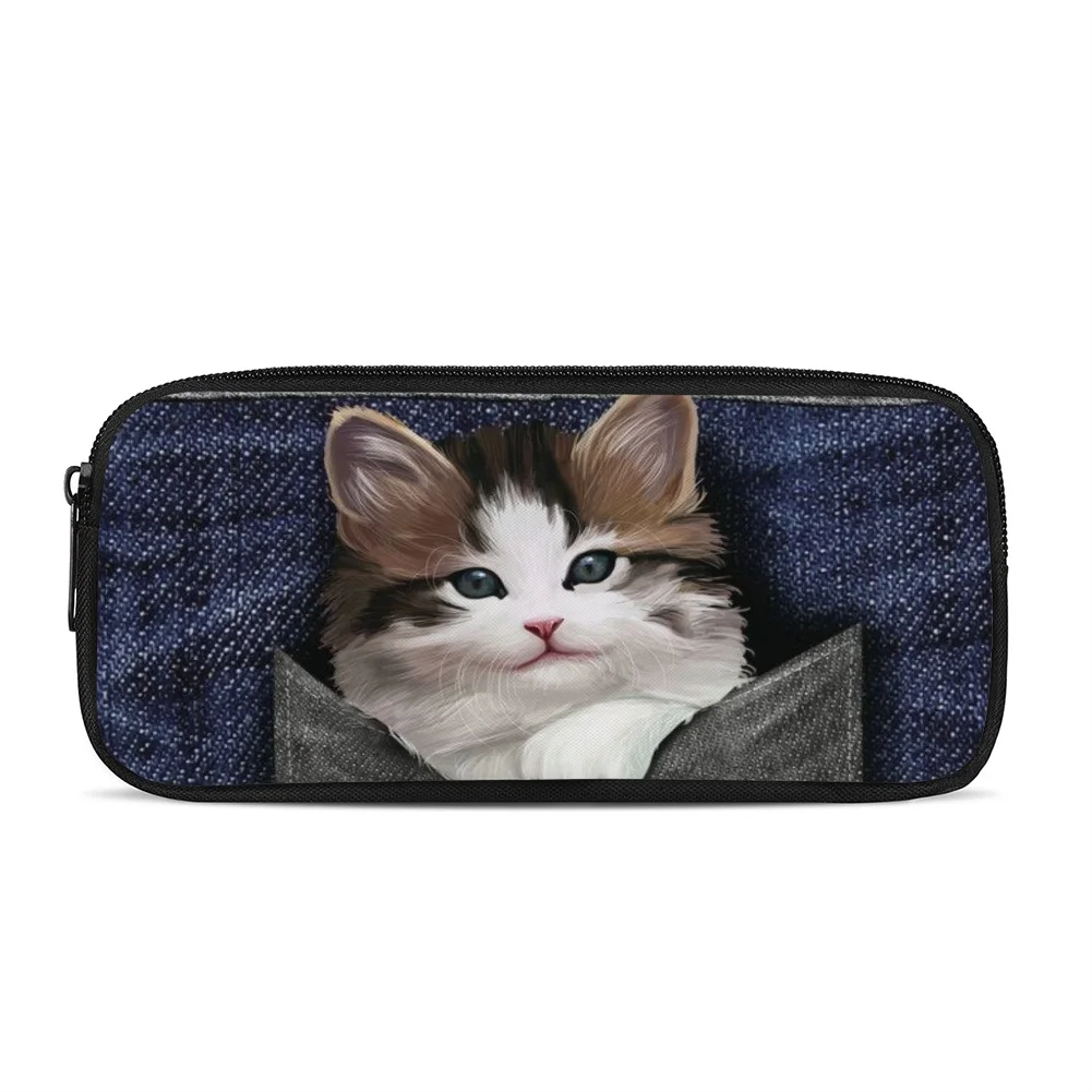 Harajuku Novelty Funny Fashion Cute Cat Pattern  Print 3pcs/Set pupil School Bags Laptop Daypack Backpack Lunch bag Pencil Case