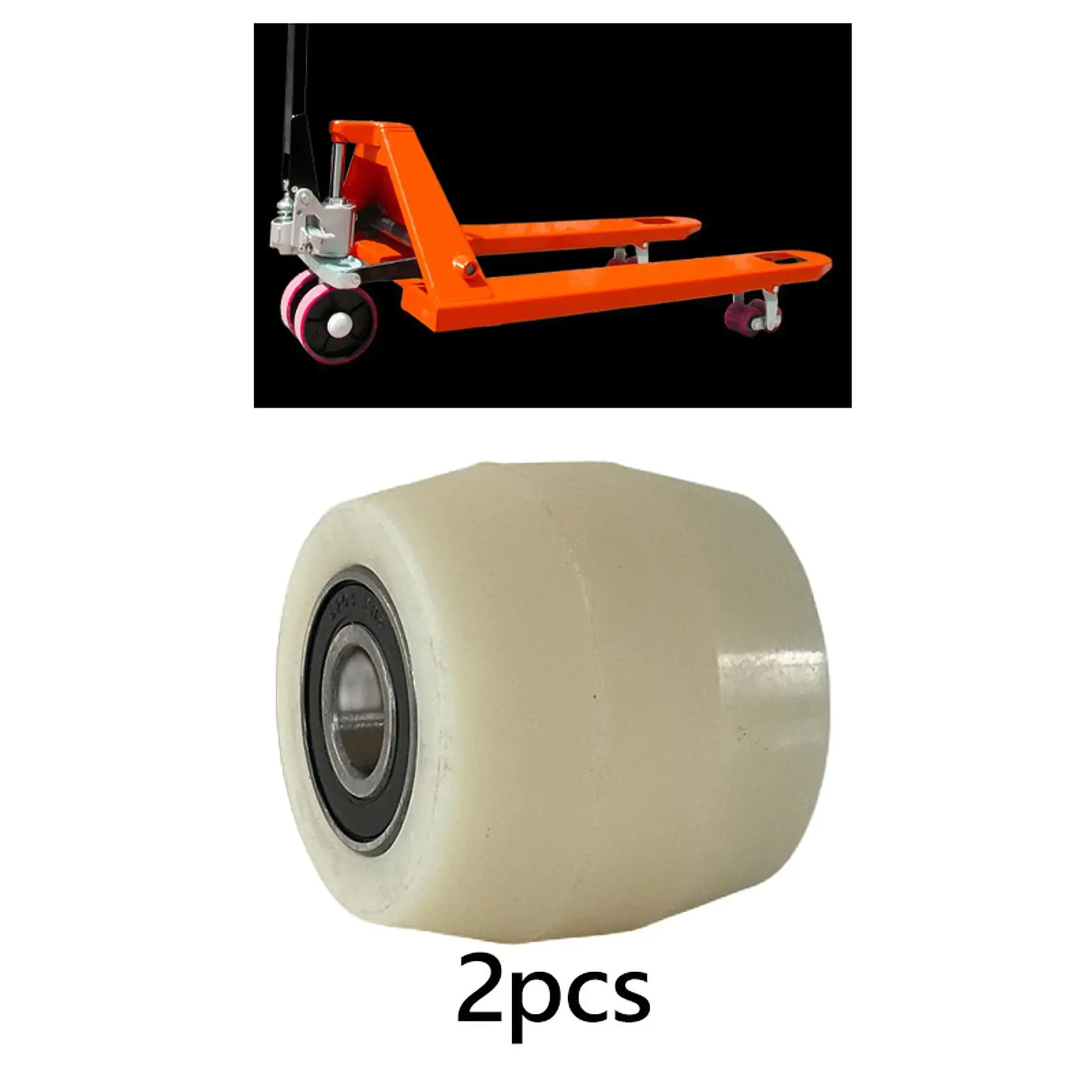 2 Pieces Roller Wheel with Bearings Ground Bull Cart Forklift Wheel Forklift Casters CNC Guiding Wheel ID 20mm Truck Load Wheel