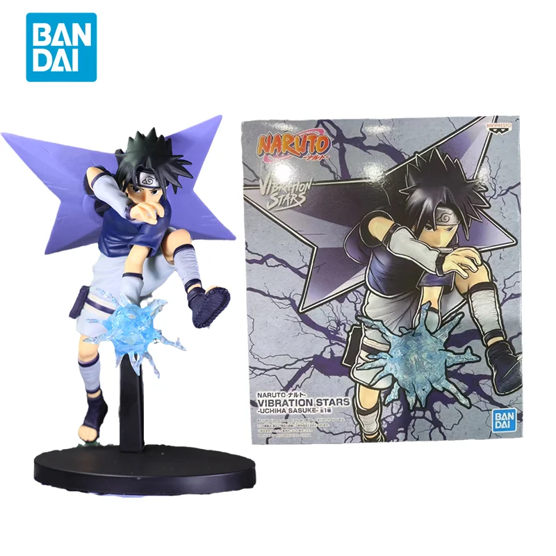 

Bandai Original NARUTO VIBRATION SYARS Uchiha Sasuke Anime Action Figures Toys For Children Gift Collectible Model Ornaments