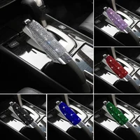 Universal Crystal Car Handbrake Covers Anti-slip Auto Gear Shift Collars Bling Diamond Decorative Car Interior Decor Accessories