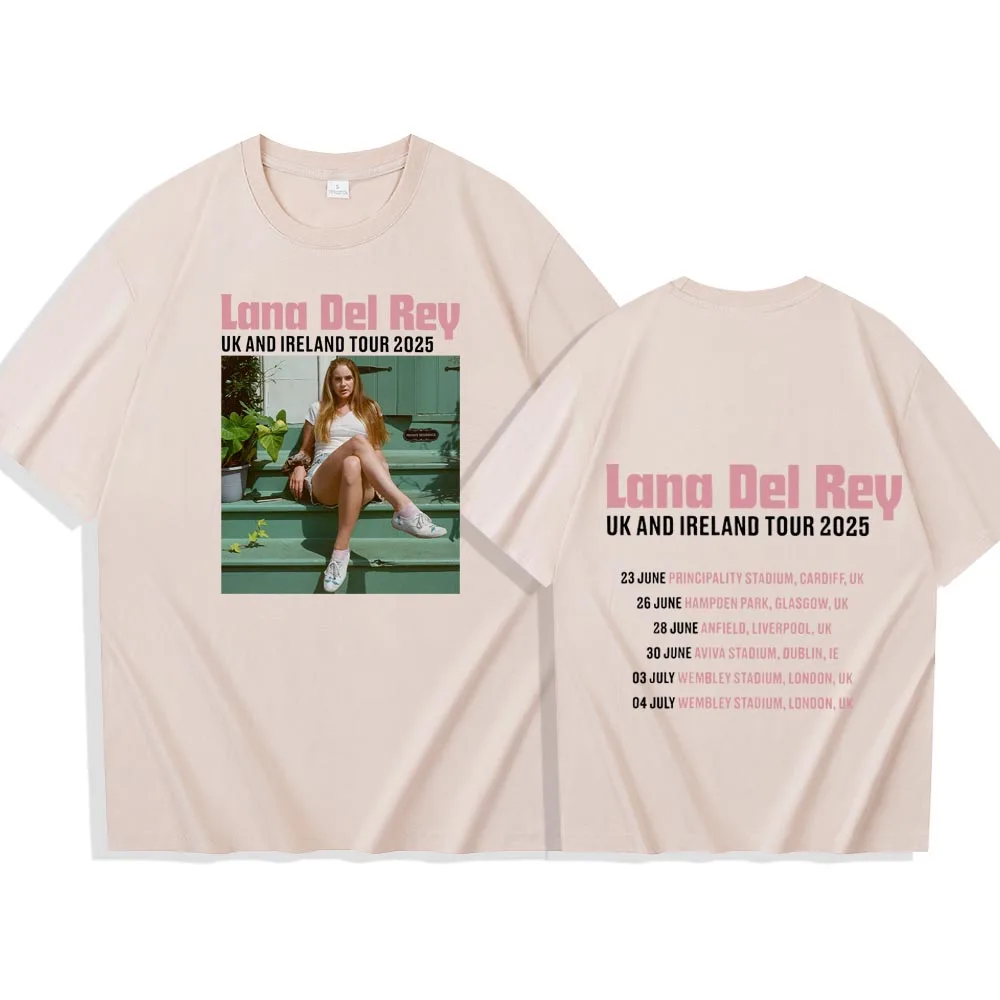 LANA 2025 Tシャツ Lana Del Rey UK and Ireland Tour 2025 T Shirt Men Women Hip Hop