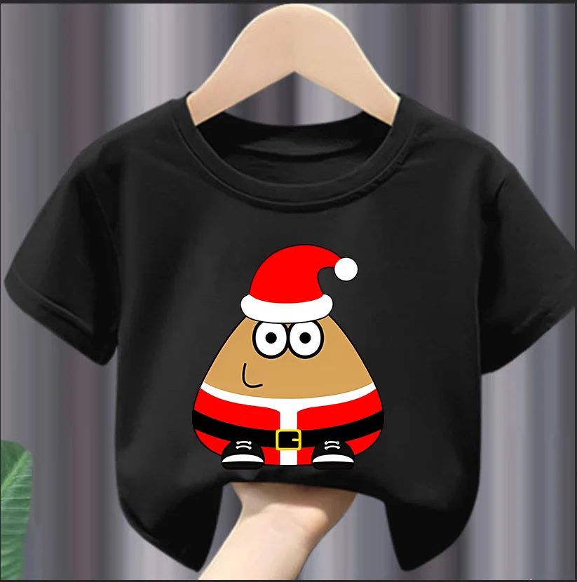 My Pet Alien Pou Kids T-shirts   Summer  Ound Neck T-shirt  Cartoon Summer Infant Tracksuits  Tees Boys Clothes  Tshirts 6