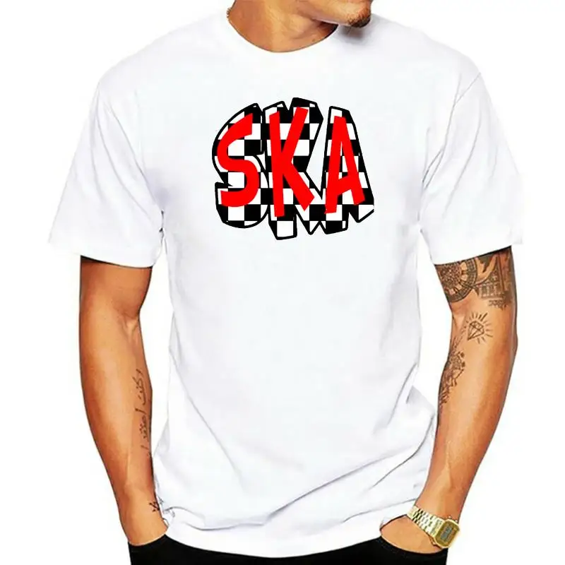 Rosso Nero Bianco Ska Logo Mens T Shirt Specials Beat Madness The Two Tone 2 Gift Men Creative Casual Manica Corta