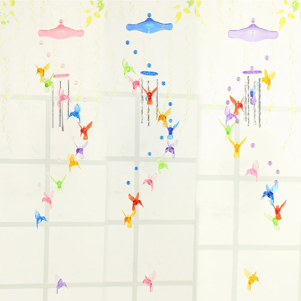 Hummingbird Romantic Wind Bells Handmade Courtyard Decorative Windbell Art Crafts Ornaments Birthday Gifts Home Decoration