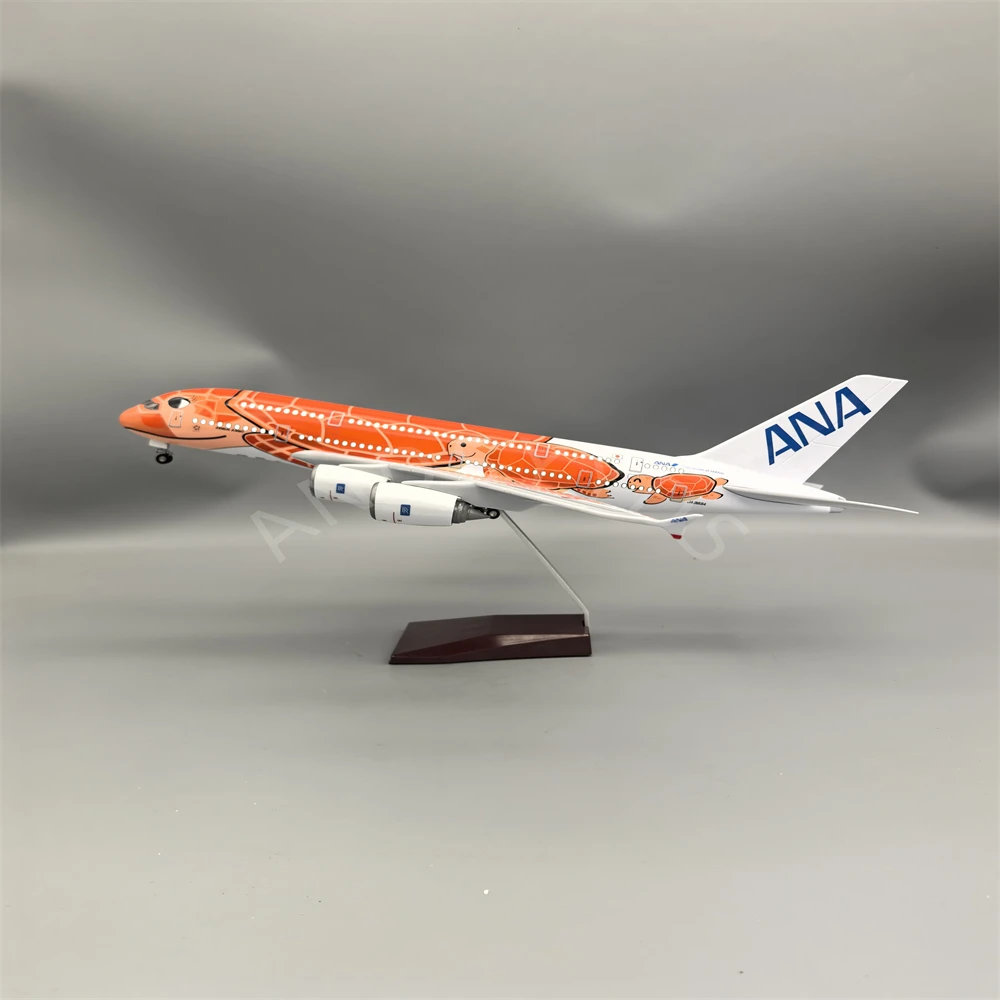 1:160 47CM Japan Air ANA Toys Airbus A380 Model Plane Cartoon Sea