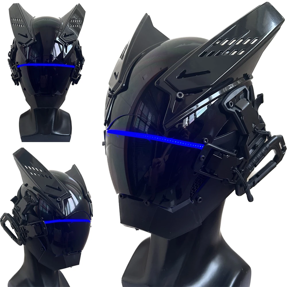 

Cyberpunk Punk Mask Helmet,Futuristic Techwear Mask,Halloween Cosplay Fit Party Music Festival Accessories