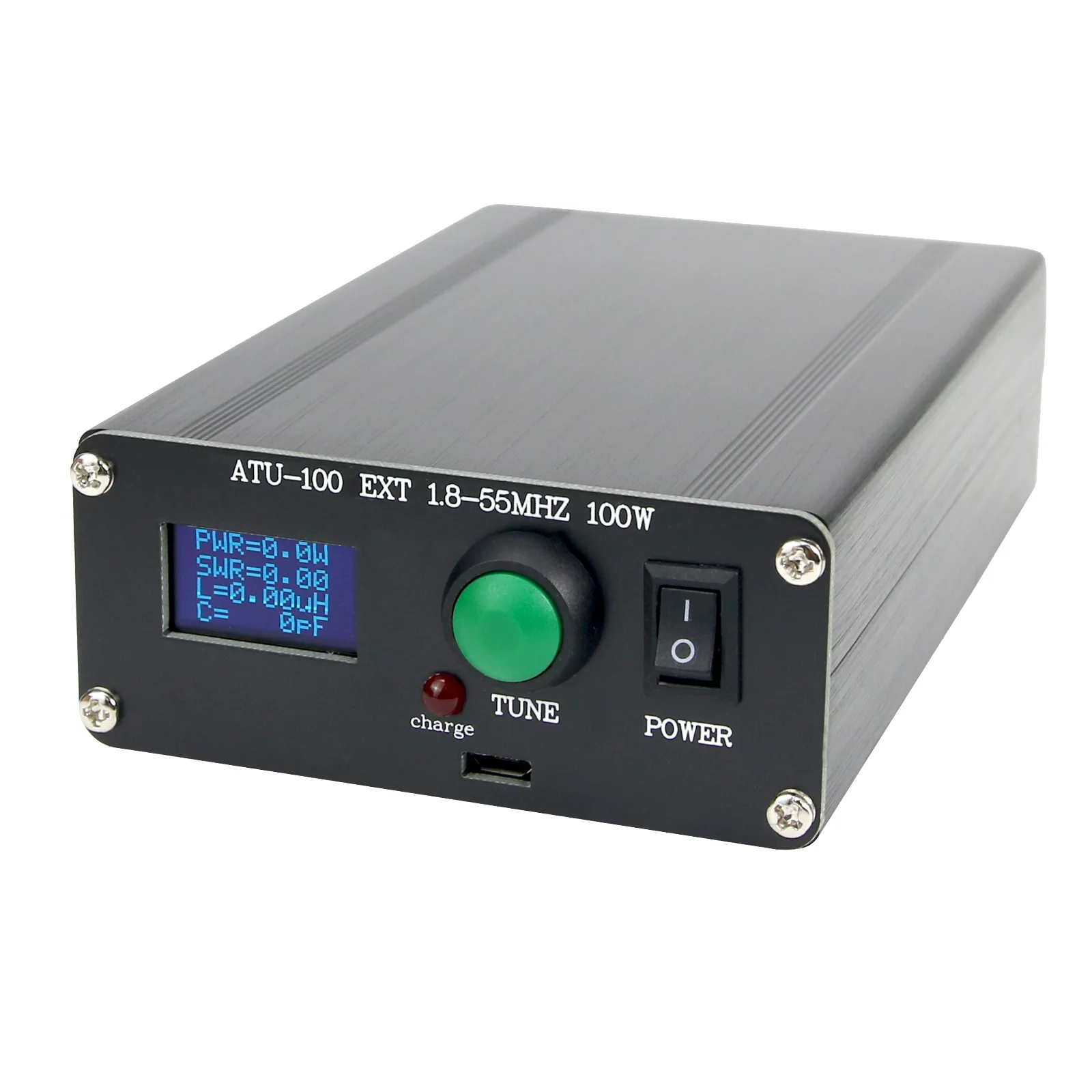 ATU-100 Automatic Antenna Tuner OLED Display 1.8-50MHz 3.2 Firmware Programmed Open Source Shortwave 2