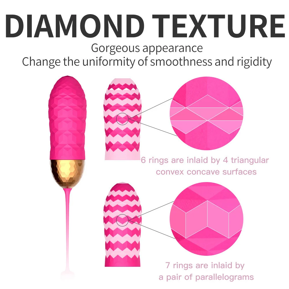 Remote Control Jump Egg Vibrator Colorful Diamonds 10 Speed G-Spot Vibrator With Remote Clitoris Stimulator Vaginal Toy Adult S6ebfecf25b8b4a95a68461d50aacb50dd