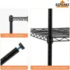 3-Shelf Shelving Unit with 3-Shelf Liners, Adjustable Rack, Steel Wire Shelves, Shelving Units and Storage for Laundry Bathroom 6