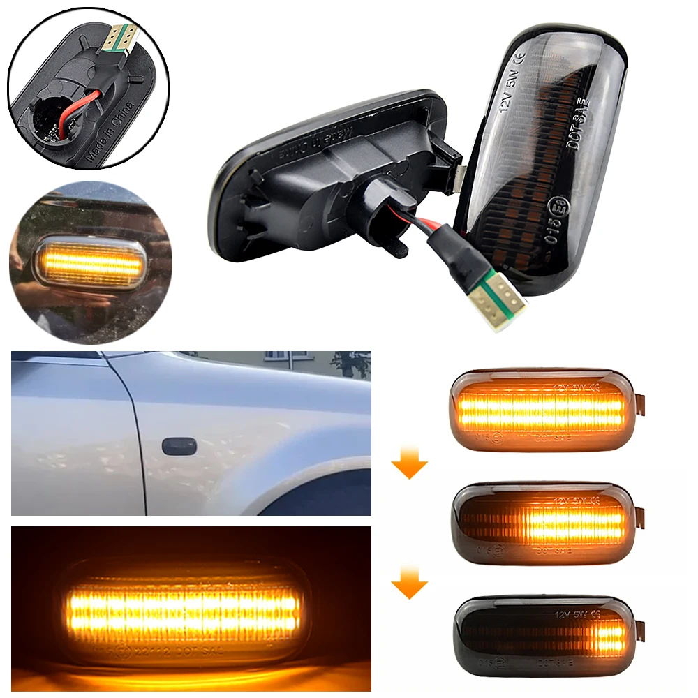 Luces Laterales LED Secuenciales Ahumadas Para Audi A4, A6, S4, TT | Efecto Dinámico
