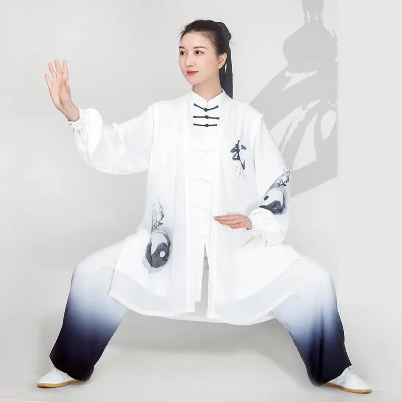 Tai Chi Clothing Chinese Traditional Costume Chinese Women Suit Women Cotton Tai Chi Suit Chinese Style Kung Fu Wushu Martial Arts Uniform Performance Jacket Pants Oriental Exercise Clothing