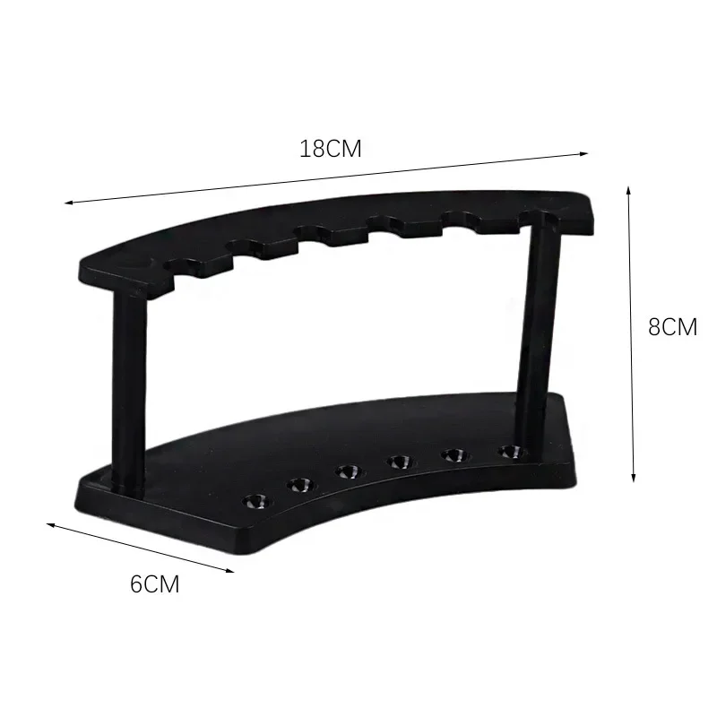 Pen Holder Pen And Brush Holder Desk Organizer Desk Storage Rack Plastic Transparent 6 Slot