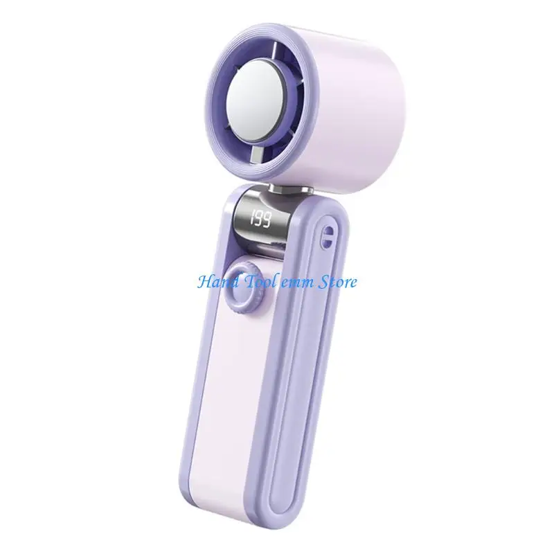 H37F 소형 팬 얼음 냉각 접이식 팬 USB 고속 충전 및 조용한 작동