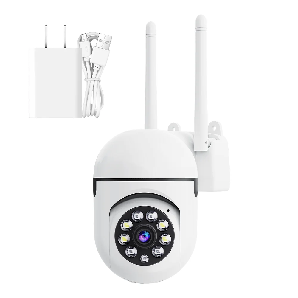 מצלמת אבטחה WiFi Ultra HD ברזולוציה של 3 מגה פיקסל Pan-Tilt 355 ° /90 ° עם שני כיוונים של אודיו, ראיית לילה, זיהוי תנועה ואזעקה, מעקב דחיפה