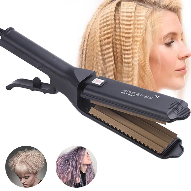 Ceramic Crimper Iron For Fluffy Hairstyle Curling Iron Corrugation Plate Crimper Hair Irons Anti Static Hair Crimping hair curler,hair iron