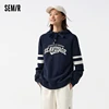 Semir Hoodie Women Letter-printed Loose Drop-shoulder Hooded Pullover Casual and Elegant Spring Individual Printed Top 2