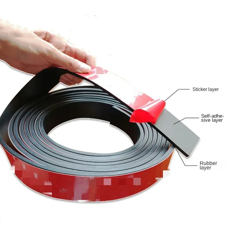 50cm Silicone Seal Strip Anti-collision Self Adhesive High Temperature Resistant