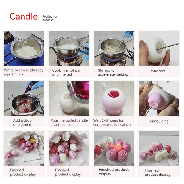 3D Candle Silicone Molds 33 Styles 5
