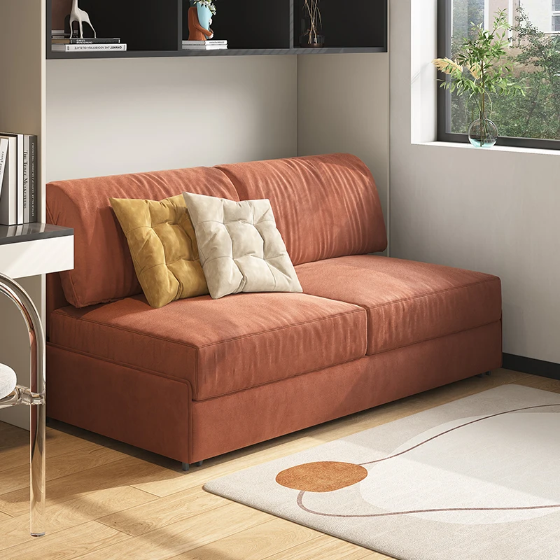 

Italian minimalist sofa bed, multi-functional dual-purpose small living room, double foldable net celebrity variable bed