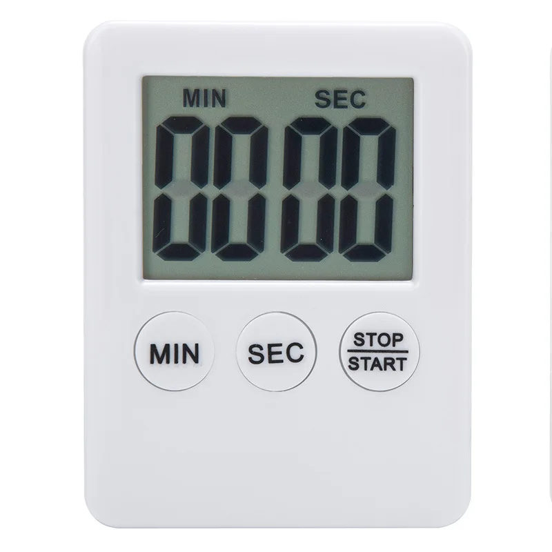 

Cooking Countdown Magnet Alarm Clock Bar Decoration New 1Pc 7 Colors Super Thin LCD Digital Screen Square Kitchen Timer