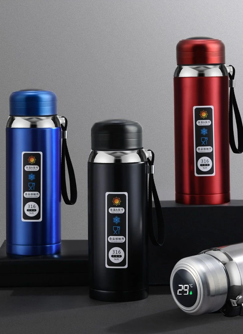 0.5-1.5l Large Capacity Stainless Steel Thermos Portable Vacuum Flask  Insulated Tumbler With Rope Thermo Bottle Garrafa Termica - Vacuum Flasks &  Thermoses - AliExpress