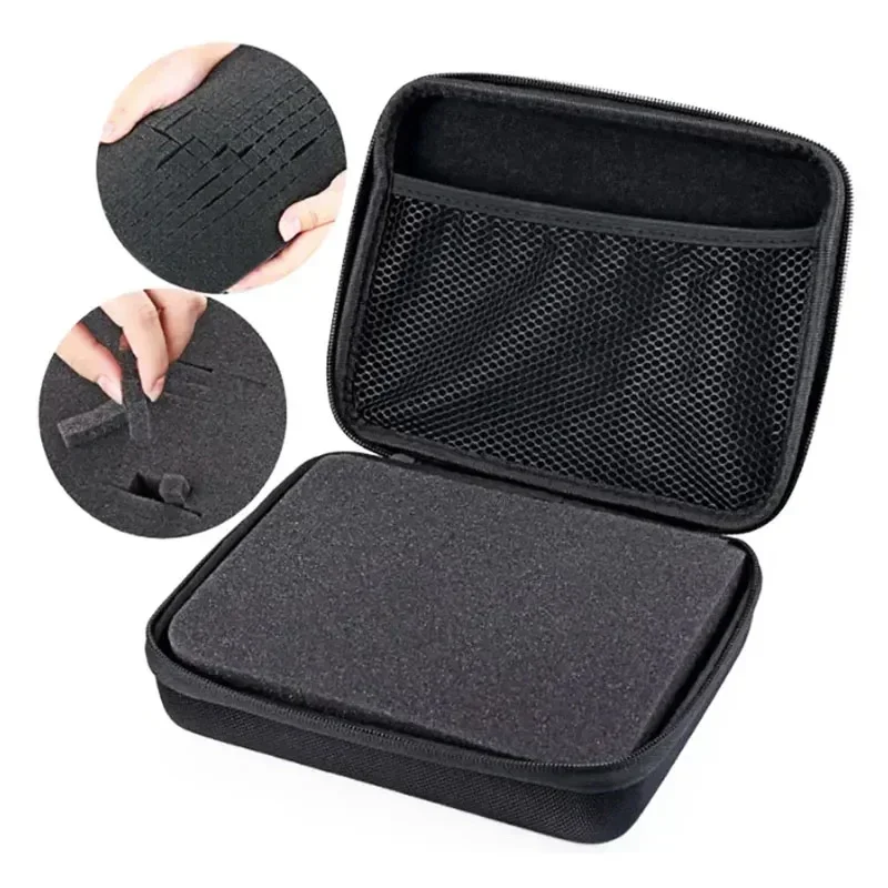 Portable Shockproof Foam Travel Bag Case for Action Cameras, DIY Storage Box