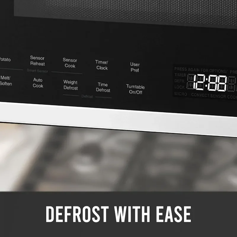 Farberware Over-the-Range Microwave Oven, 1.2 Cu. Ft.-1000W-Auto Reheat, Multi-Stage Cooking, Melt/Soften Feature