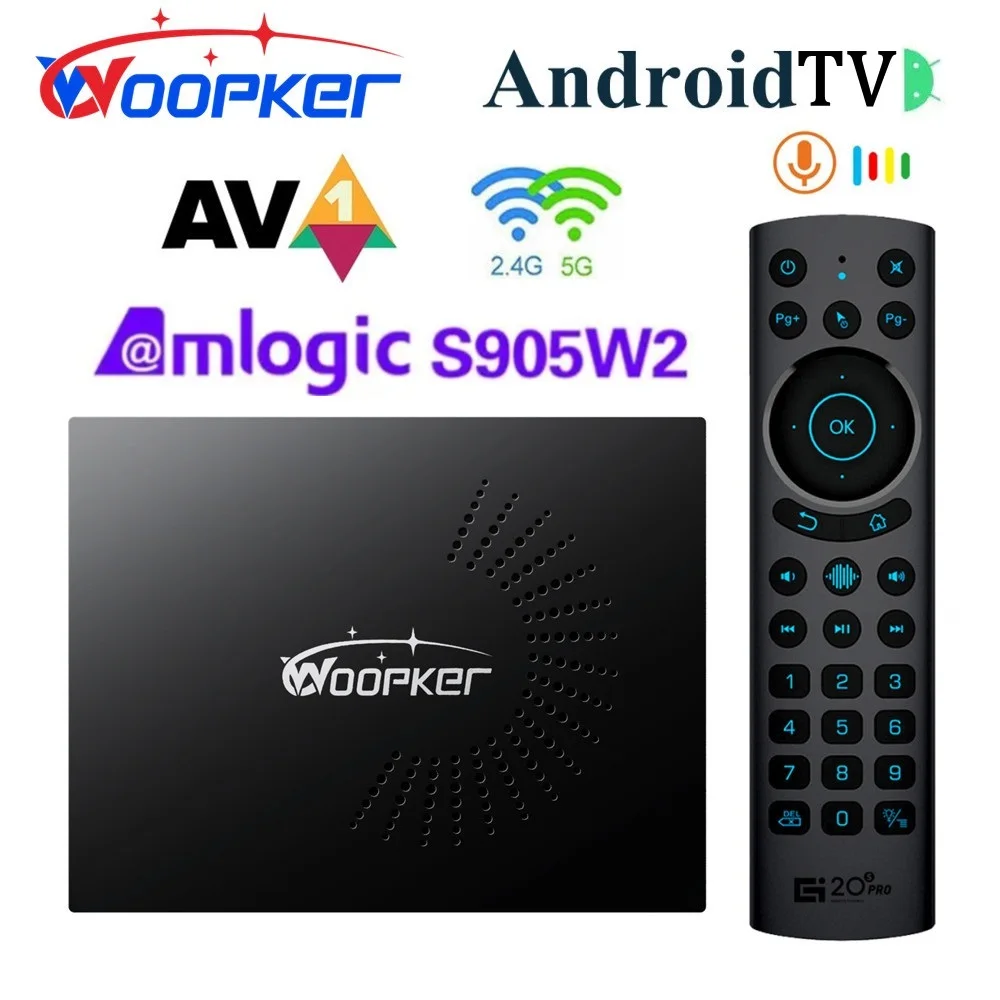 

Woopker Amlogic S905W2 KW2 Android 11.0 Smart TV Box DDR3 2GB 4GB RAM 32GB 64GB ROM Support 4K AV1 Dual-WIFI BT5.0 Media Player
