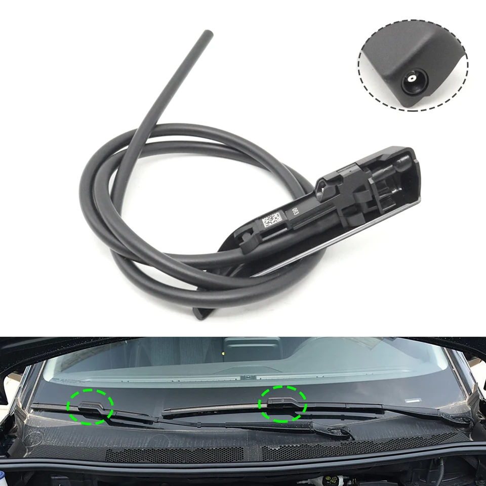 Rear Wiper Arm With Nozzle & Hose For Peugeot 807 – LST Black Metal/Plastic Replacement
