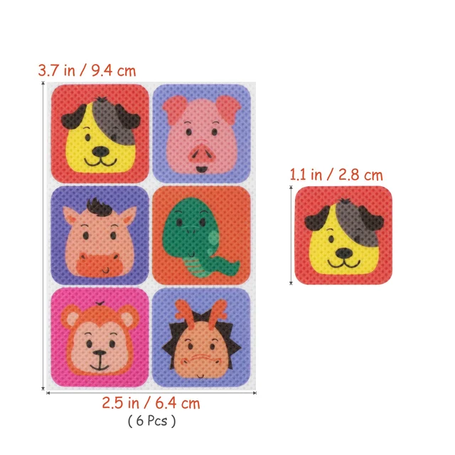 Supvox 36Db Szúnyog Javítás Rajzfilm Matricák Anti- Gyerekek Gyerekeknek (Négyzet) - Image 5