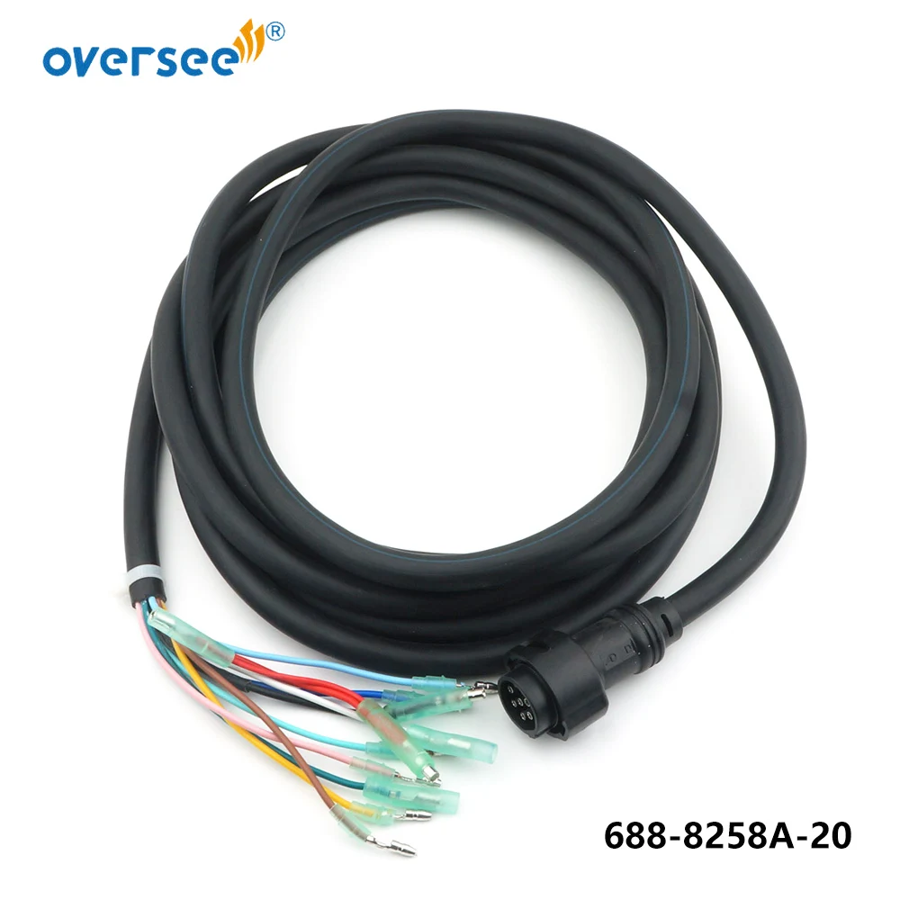 688-8258A 703 Remote Control Box Main Harness 10Pin Replace Cable 688-8258A-20 Cable For Yamaha Outboard Engine Control Box 5M