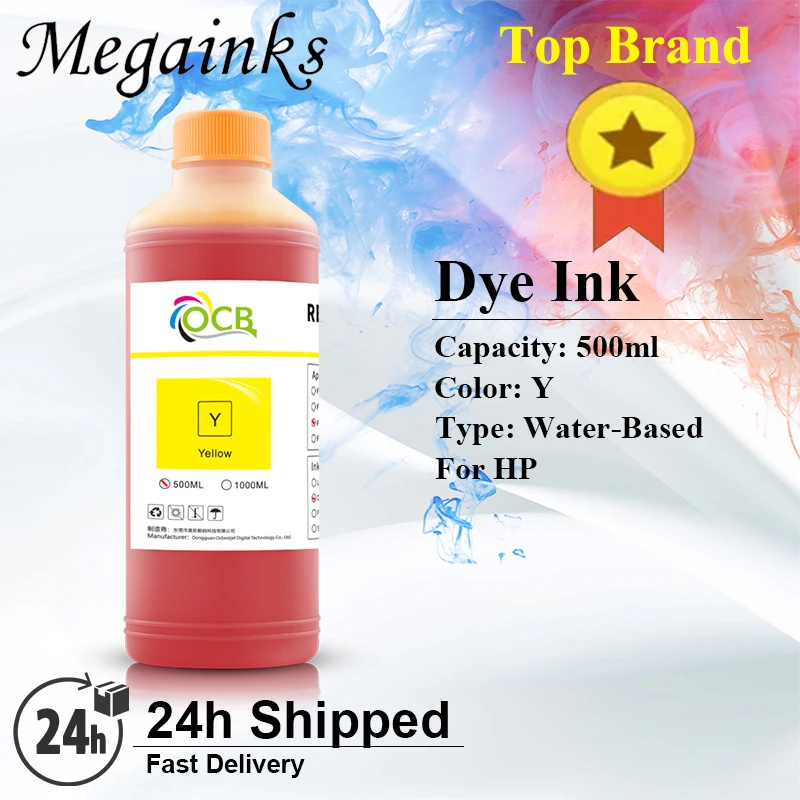 500ML Dye Ink for HP 100 500 510 800 5500 T610 T770 T790 T1100 T1120 T1200 T1300 T2300 Z2100 Z3100 Z3200 Z5200 Z6100 Printer dye ink kit dye ink refill inkjet printer ink ink refill