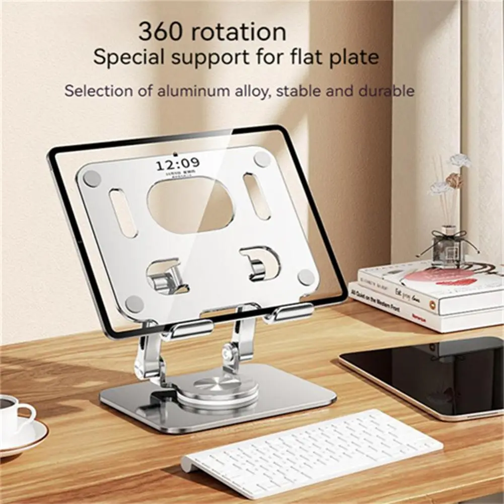 Aluminum Alloy Laptop Stand For MacBook Pro Air Foldable 360&deg; Rotation Anti Slip Tablet Holder Notebook Lifting Cooling Holder