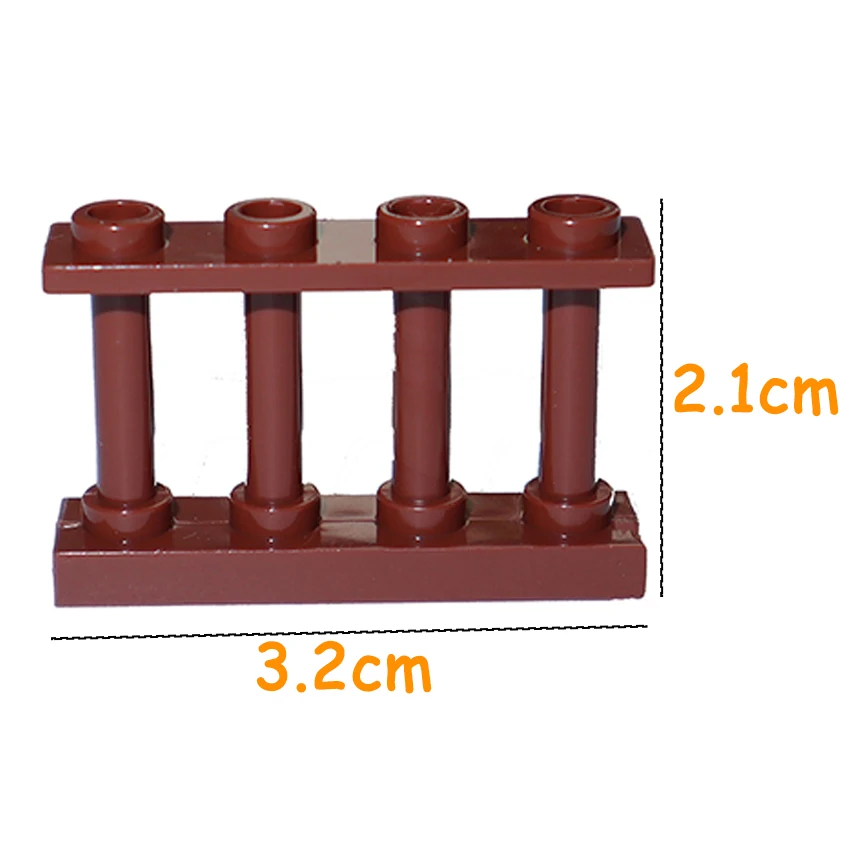 Building Block MOC Part City Accessories Fence Railing Stair Barrier Ladder Guard Bar Castle Garden Farm Assemble Brick 15332 city chicken pink pig hen dog mushroom city police dog building blocks printed moc brick friends figure accessories assemble toy