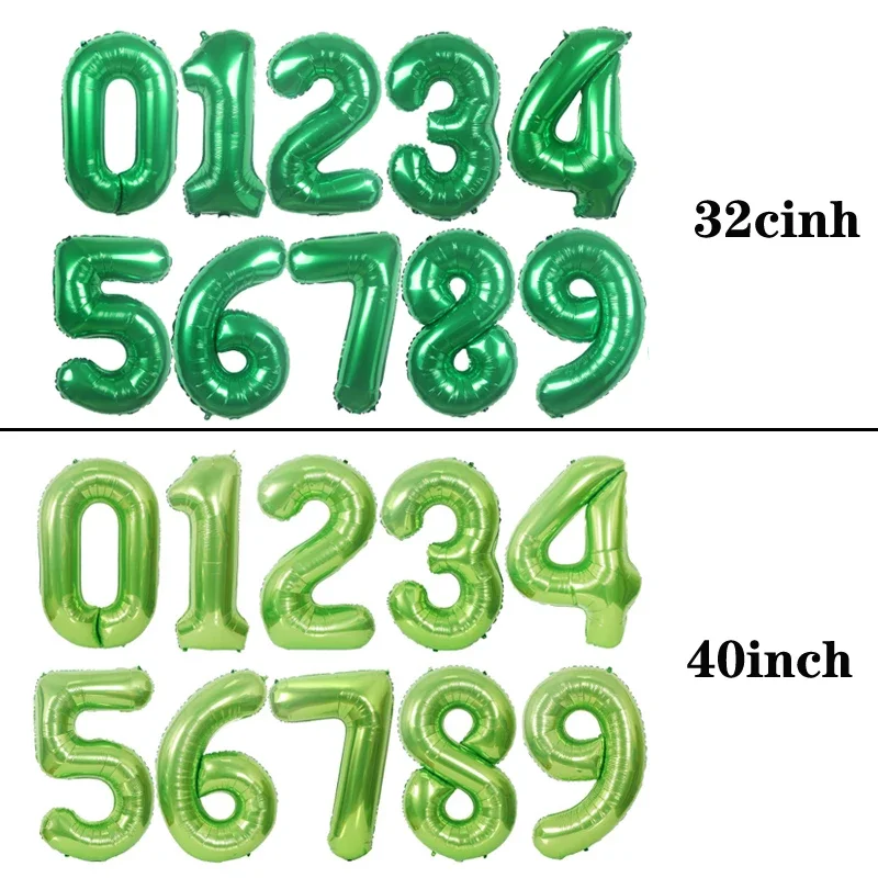 

Big Number Foil Balloons 32'' 40'' Figure Digit Happy Birthday Party Wedding Decoration Kids Toy Helium Globos Wholesale Balloon