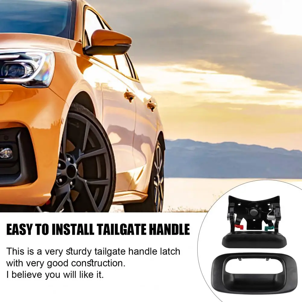

Door Handle Silverado Tailgate Handle Premium Smooth Surface Latch Corrosion Resistant Easy to Install Car for Durability