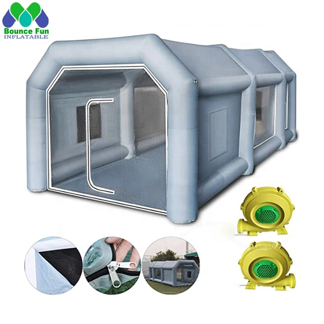 Automobile Giant Inflatable Car Workstation Spray Paint Booth Tan Spray