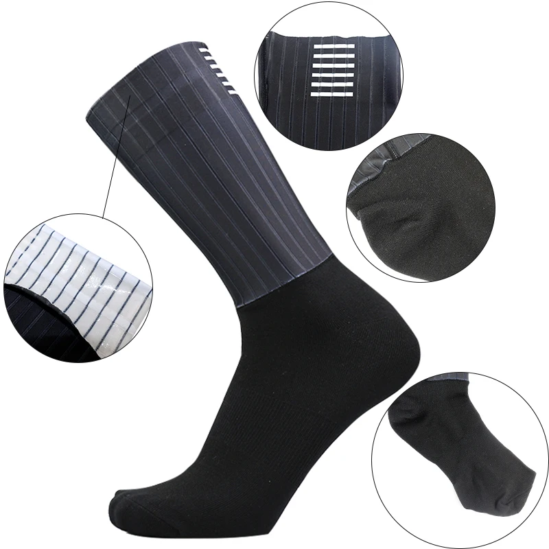 Sports Socks Cycling Socks Fitness Sports Socks Sport Socks Bike New Summer Team Aero Cycling Socks Silica Gel Non-slip Breathable Pro Racing Sports Socks Men Women Calcetines Ciclismo