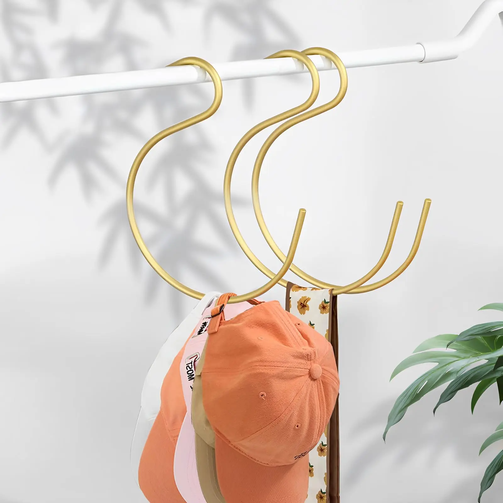 Hat Rack Organizer Sturdy Space Aluminum Hat Hangers For